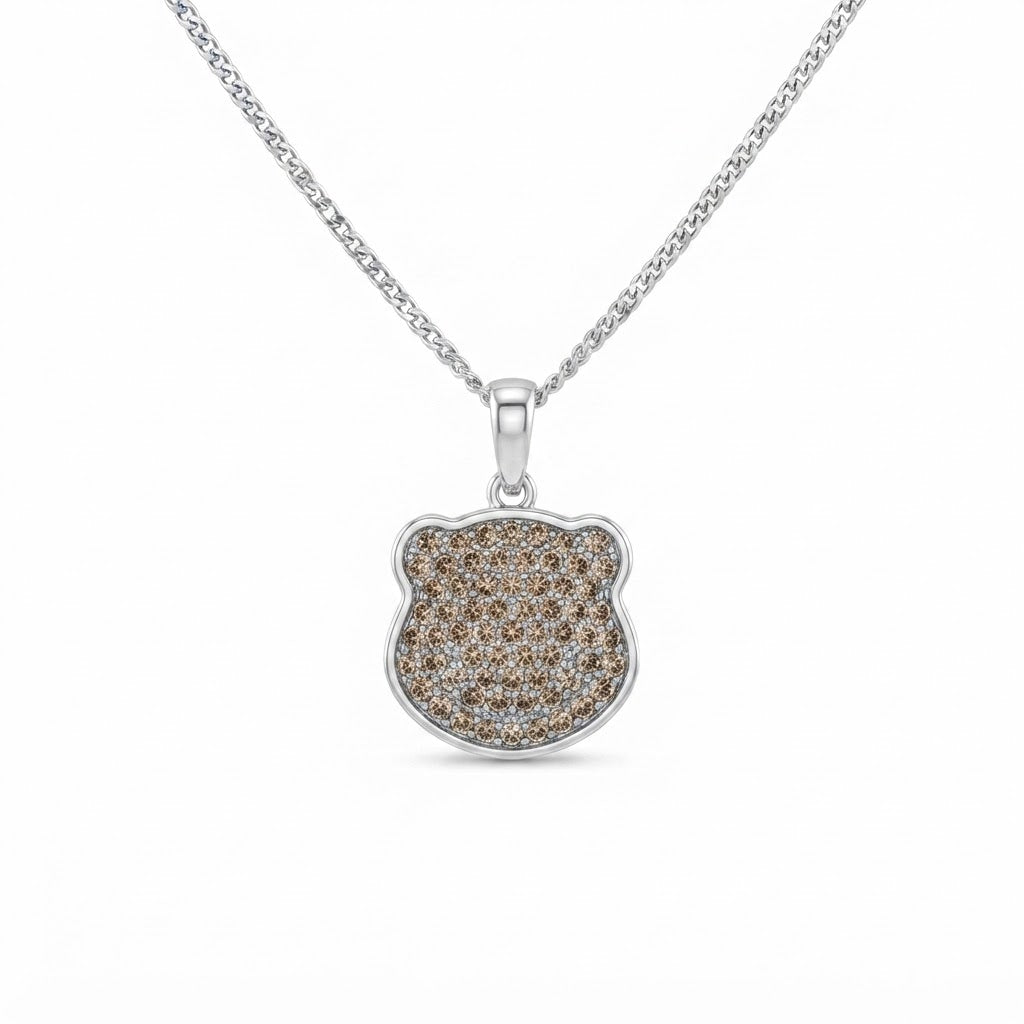 Iced Out Panda Face Pendant