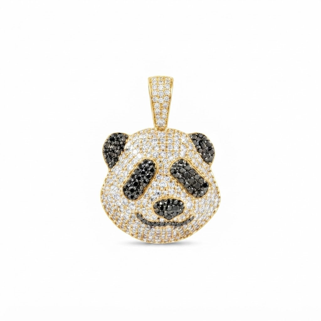 Iced Out Panda Face Pendant