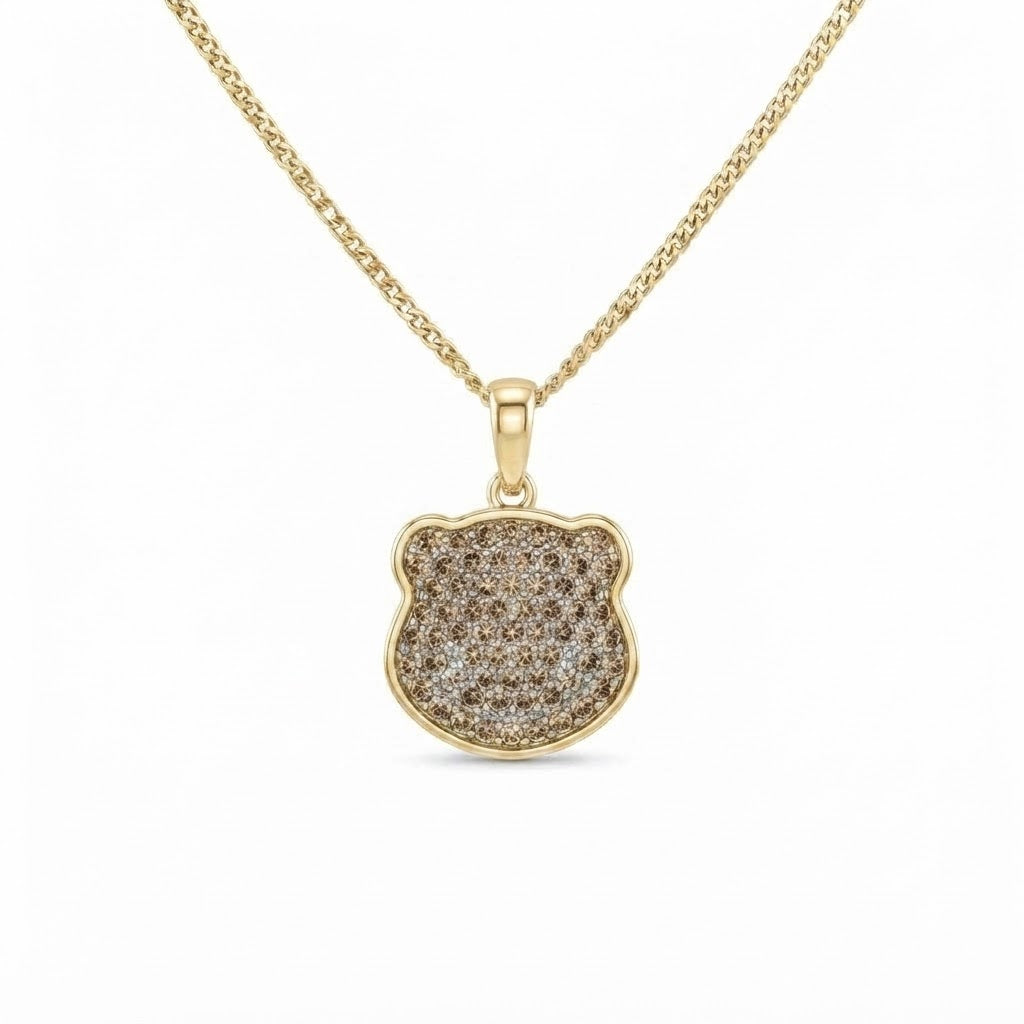 Iced Out Panda Face Pendant