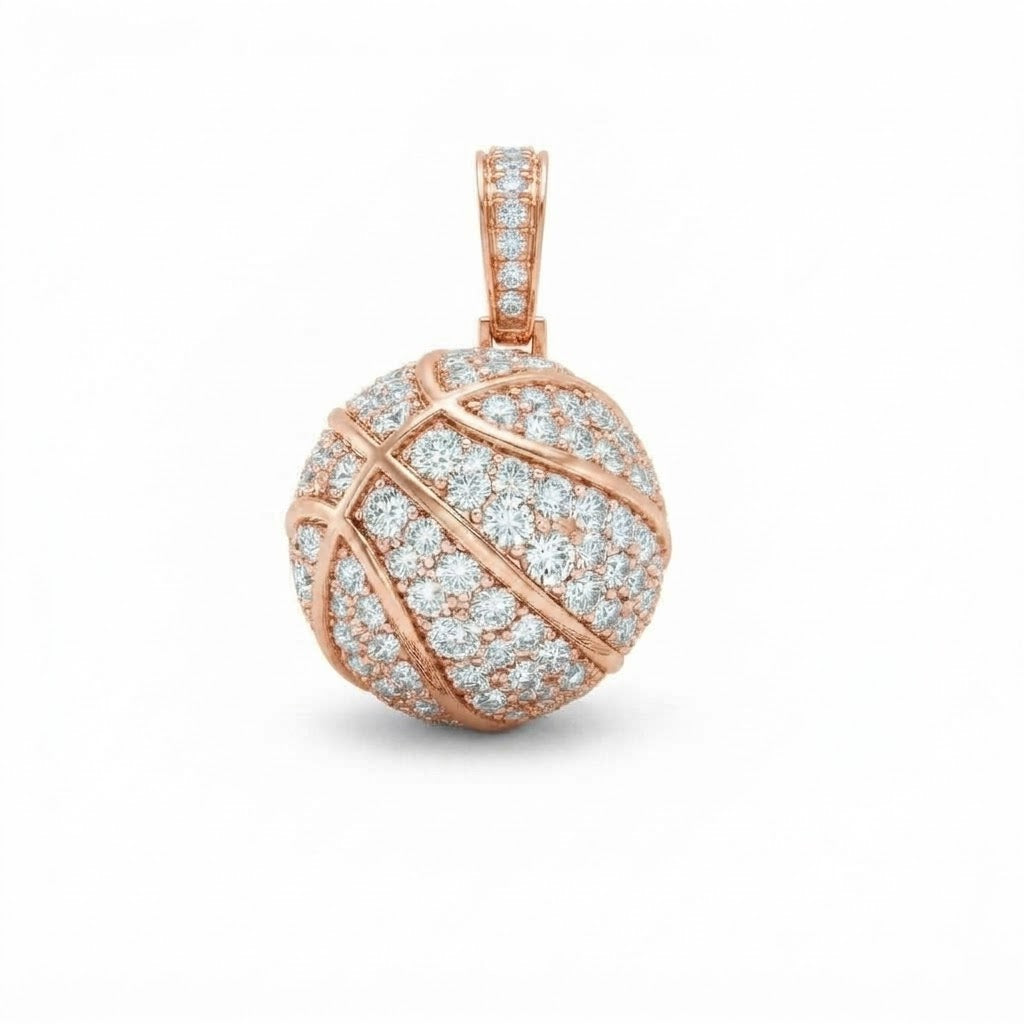 Pavé Round Ball Pendant