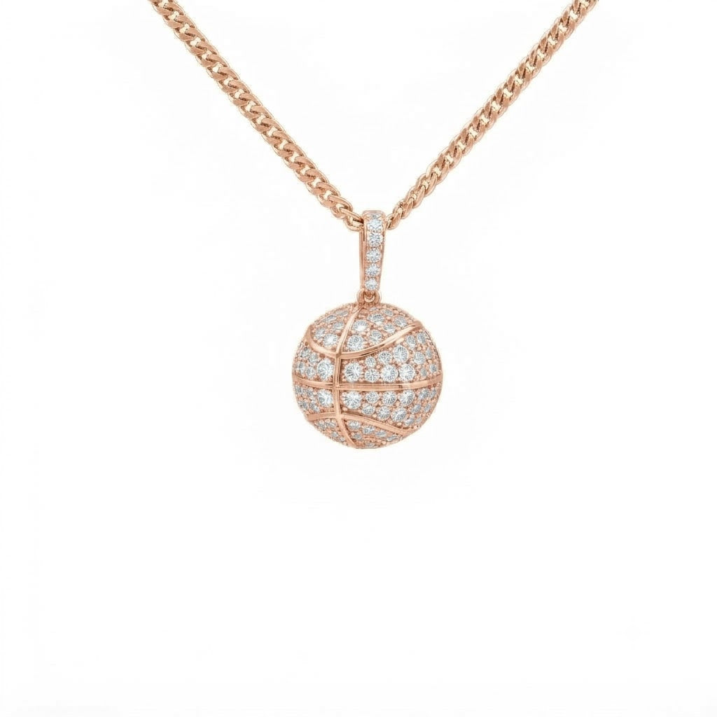 Pavé Round Ball Pendant