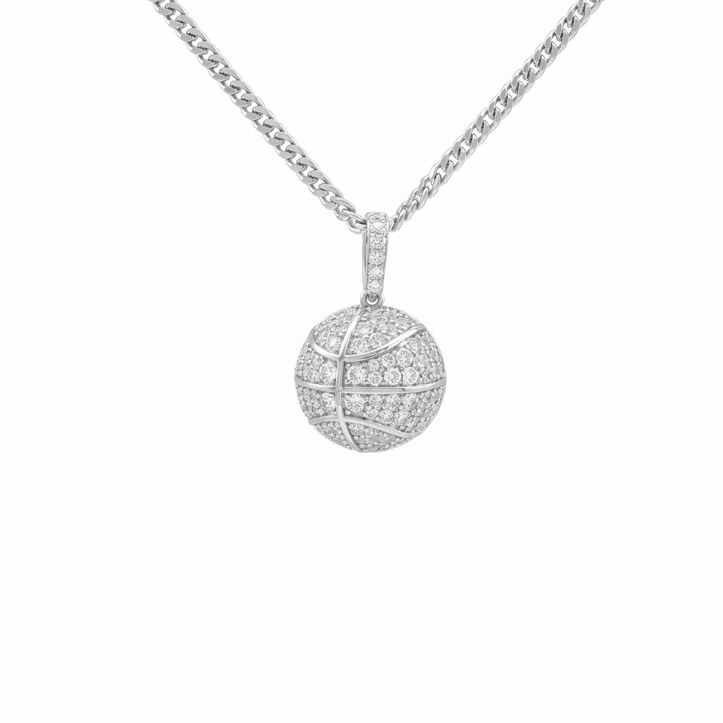 Pavé Round Ball Pendant