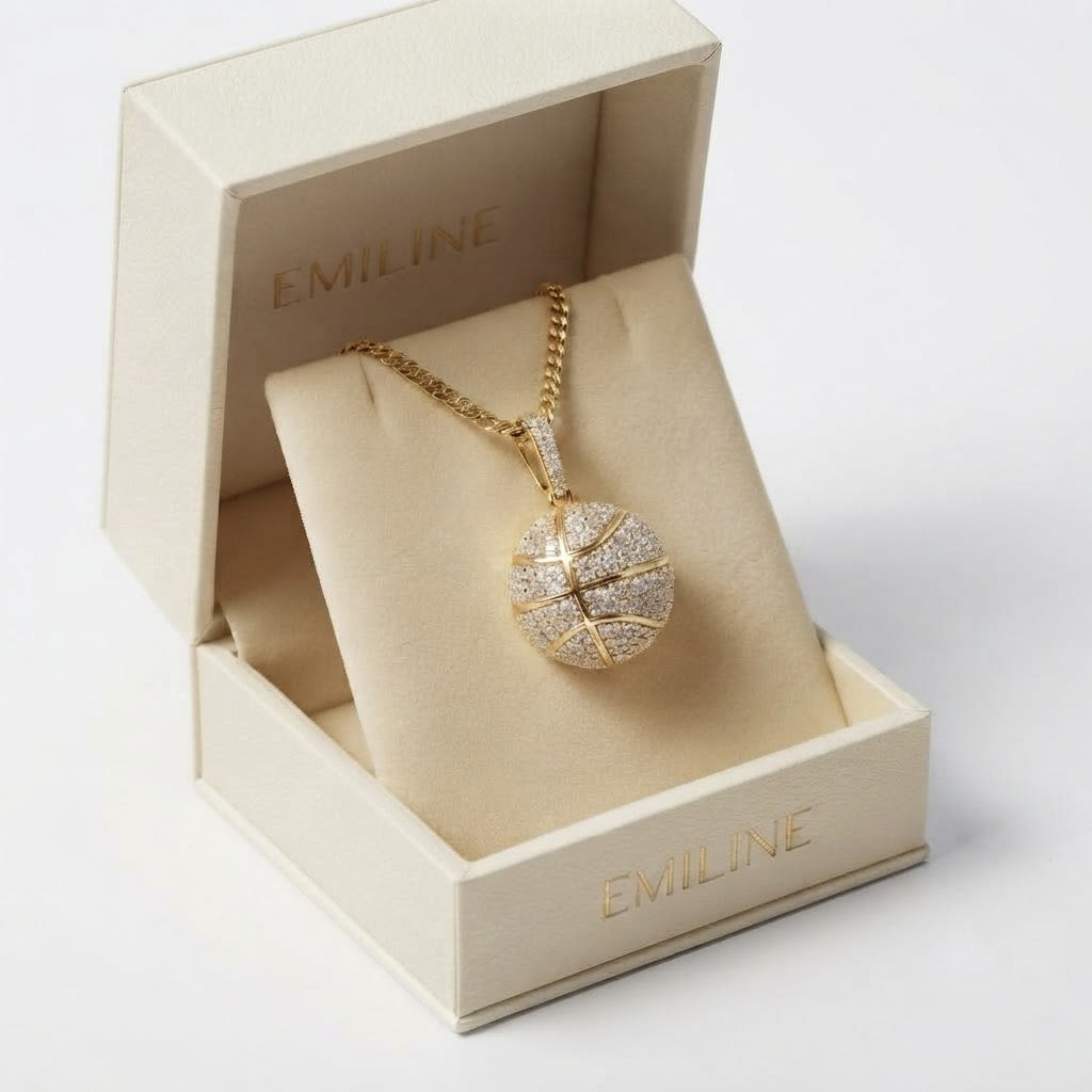 Pavé Round Ball Pendant