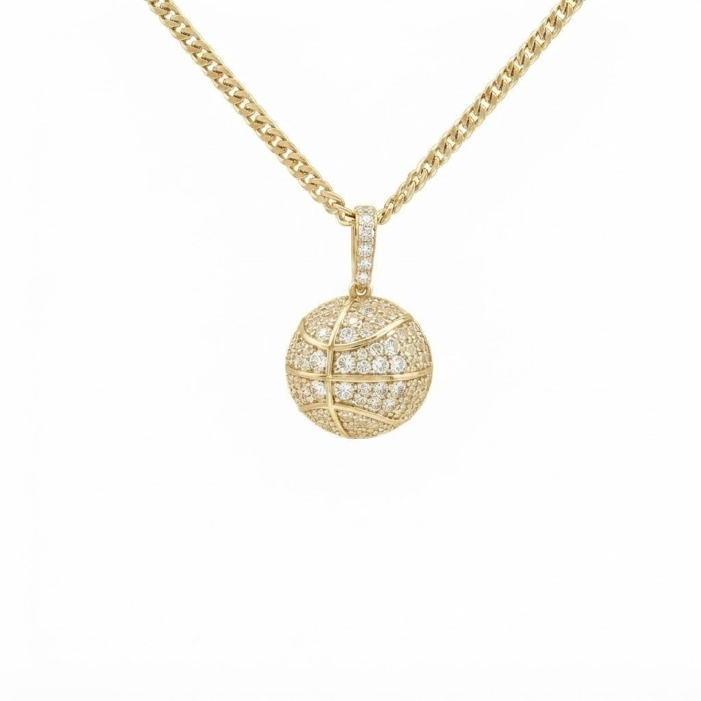 Pavé Round Ball Pendant