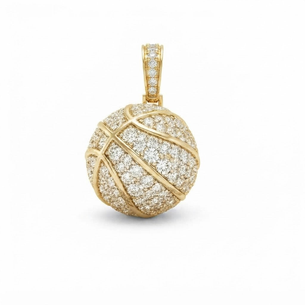 Pavé Round Ball Pendant