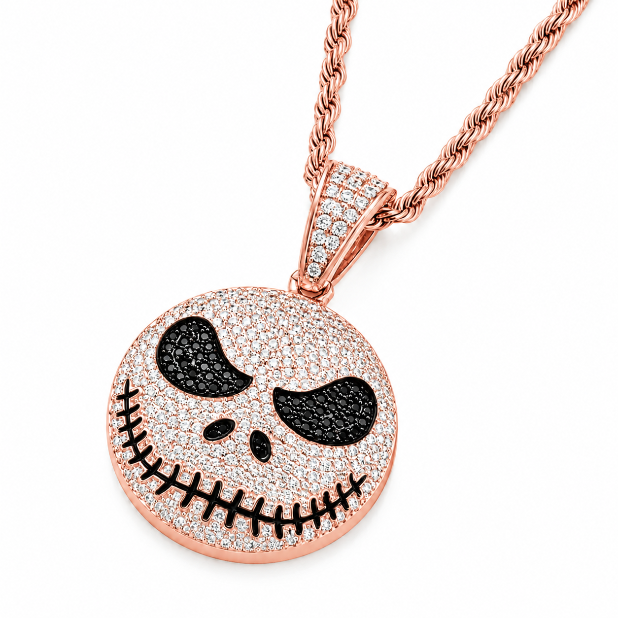 Stitched Face Diamond Pendant