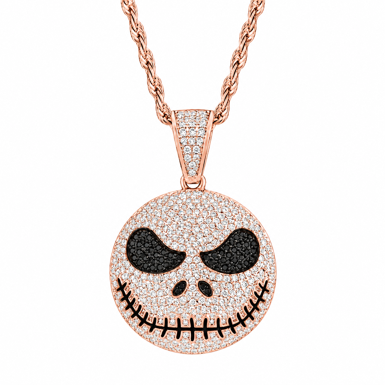 Stitched Face Diamond Pendant