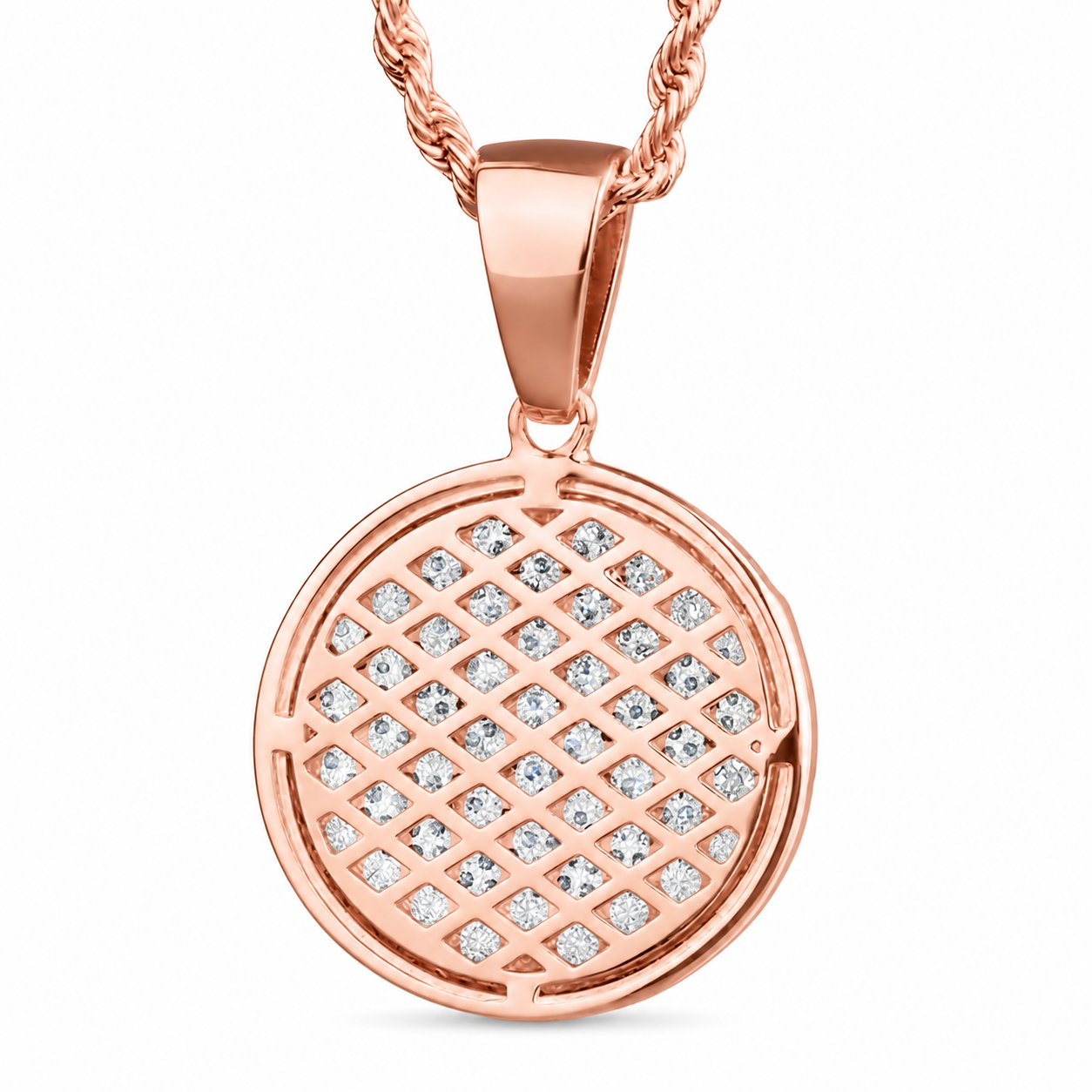 Stitched Face Diamond Pendant