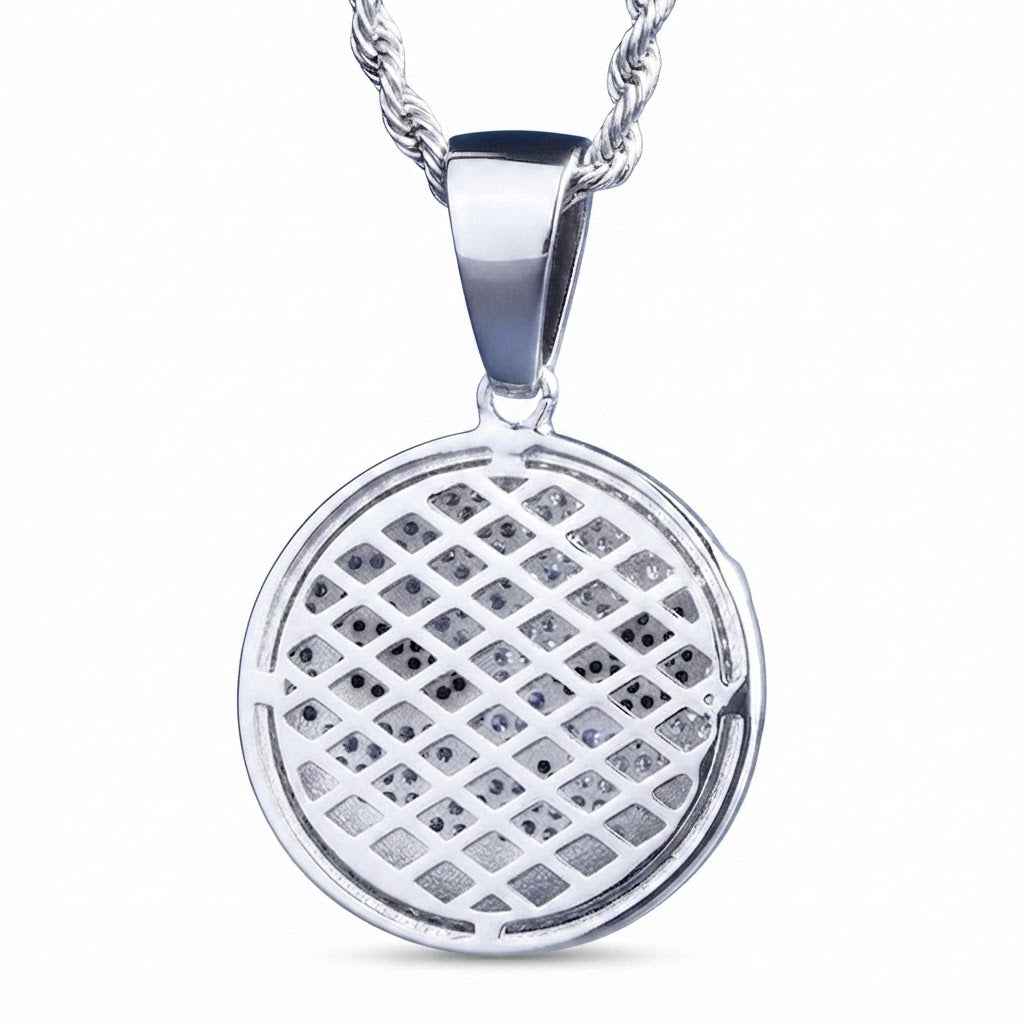 Stitched Face Diamond Pendant
