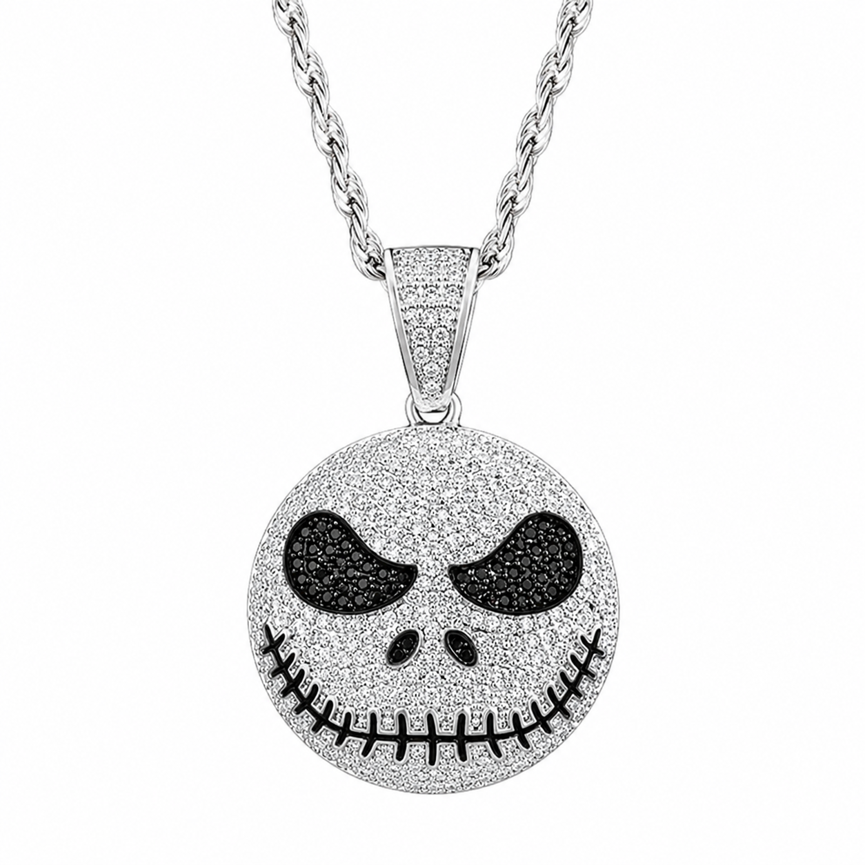 Stitched Face Diamond Pendant