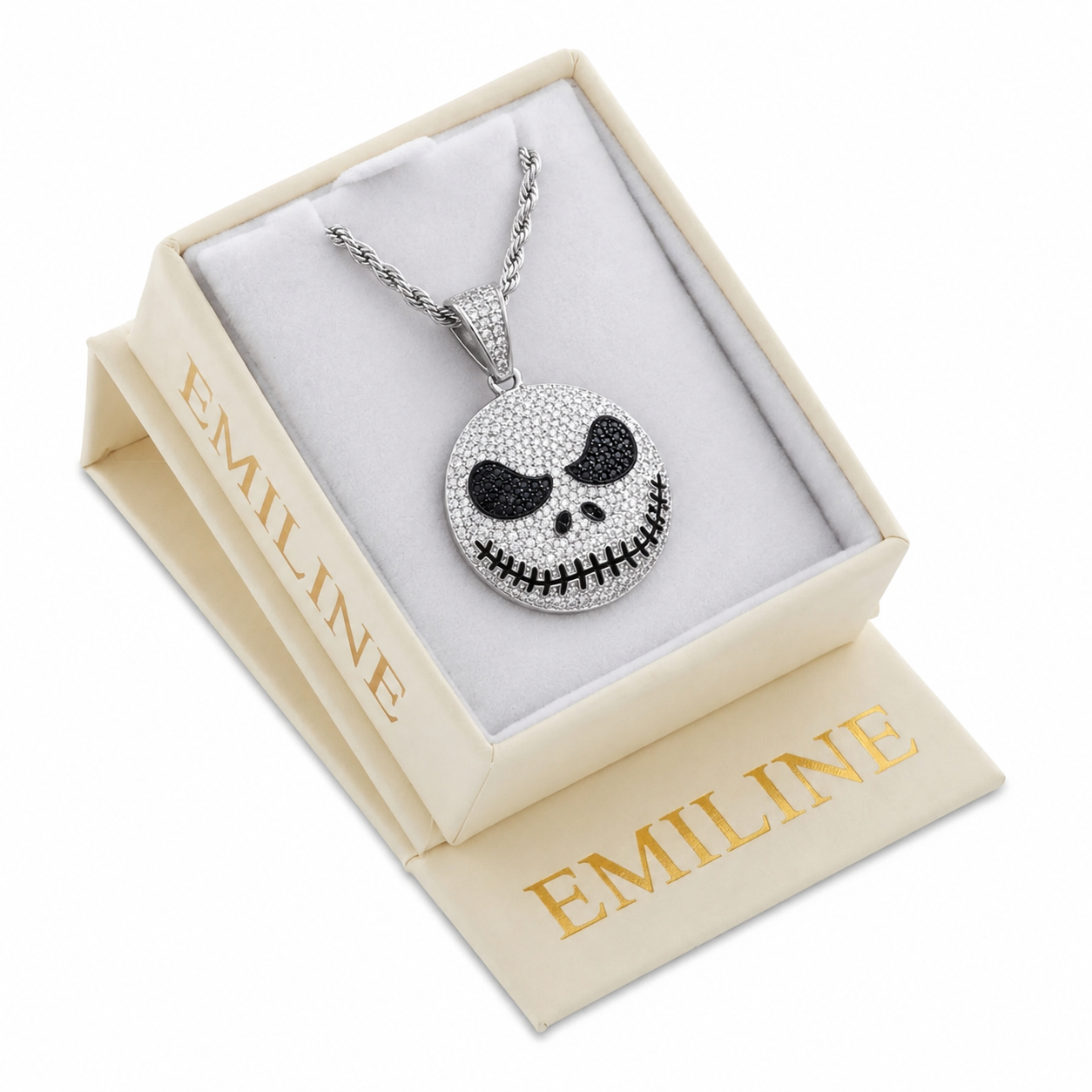 Stitched Face Diamond Pendant