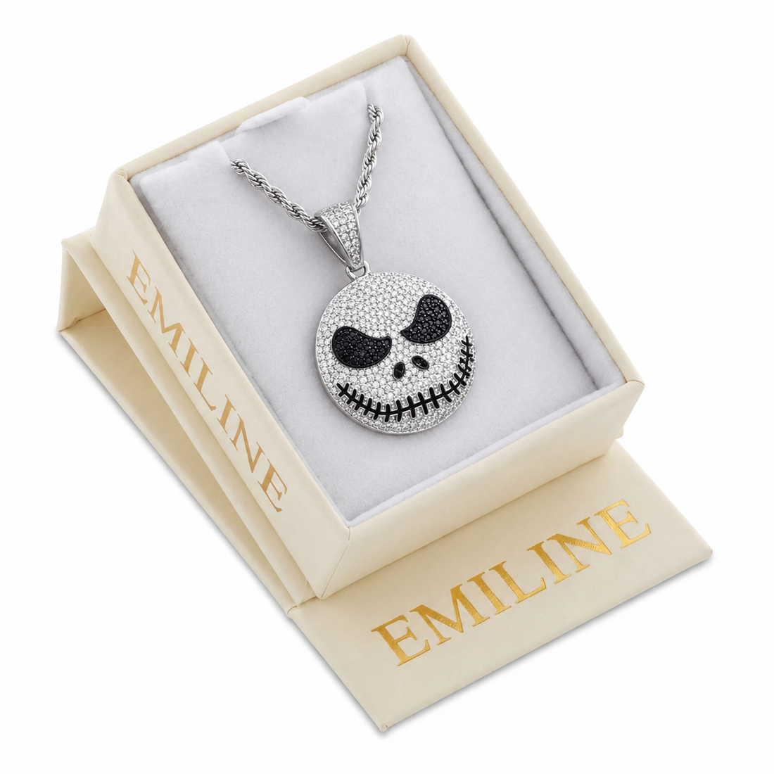 Stitched Face Diamond Pendant