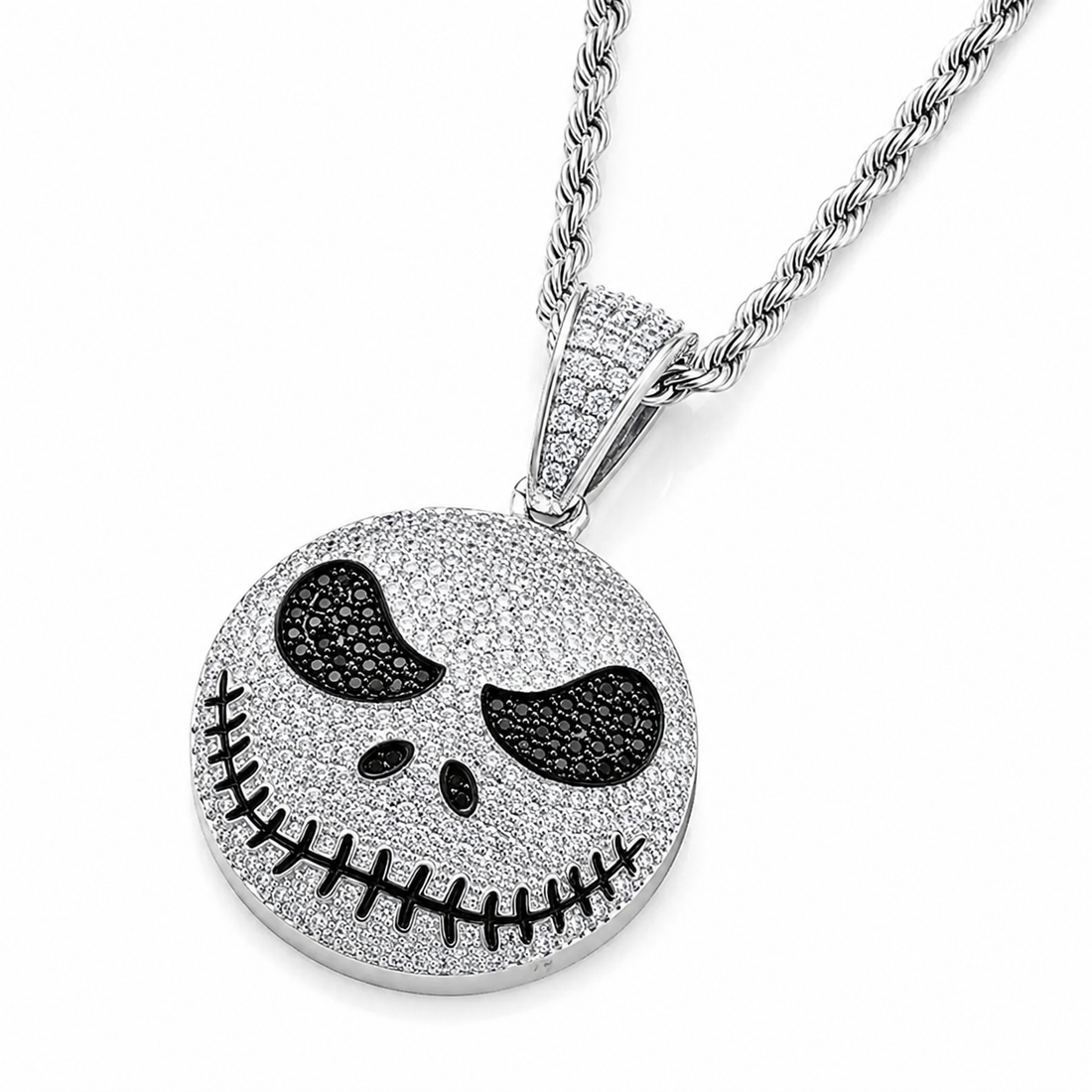 Stitched Face Diamond Pendant