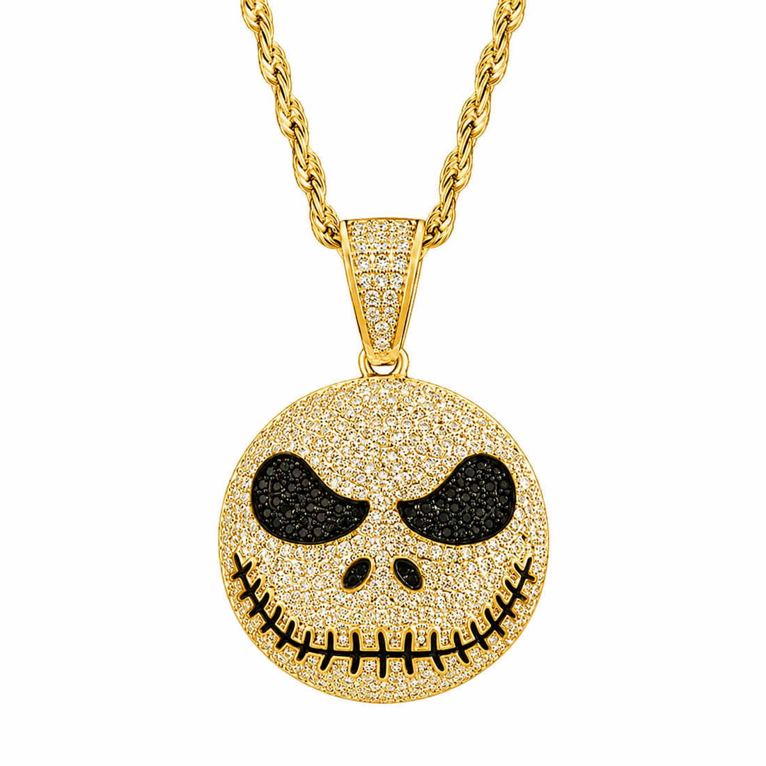 Stitched Face Diamond Pendant
