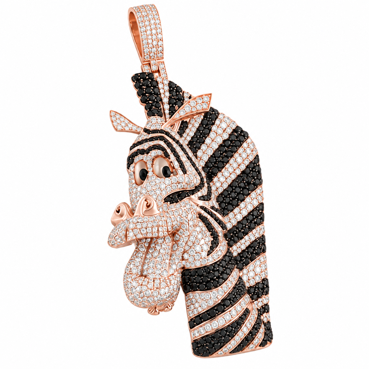 Egyptian Pharaoh Head Diamond Pendant