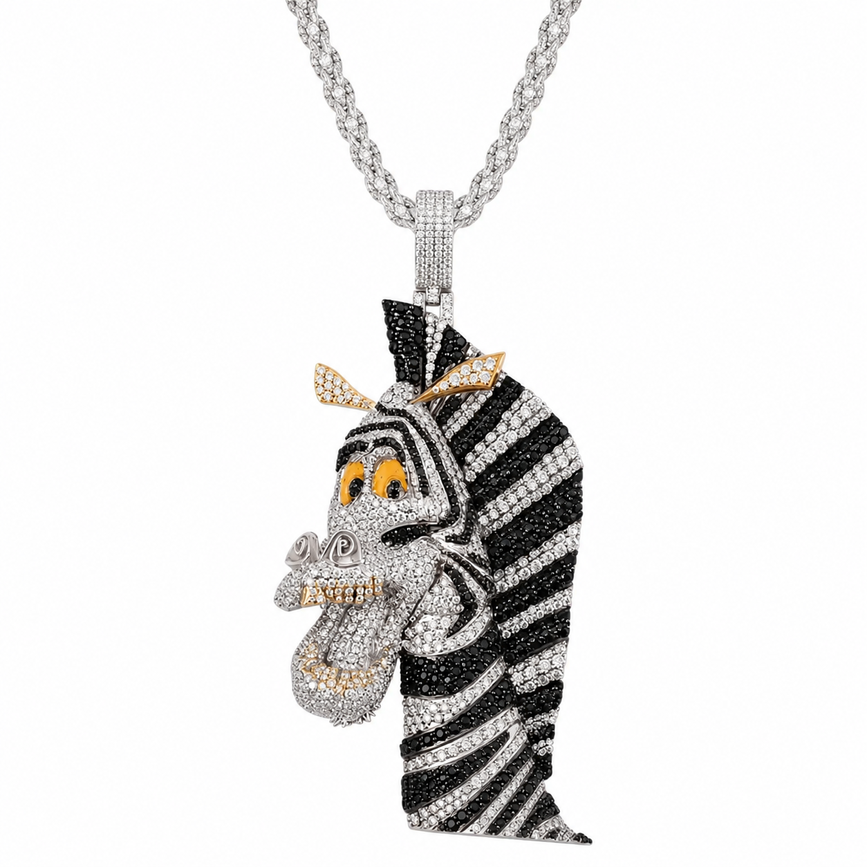 Egyptian Pharaoh Head Diamond Pendant