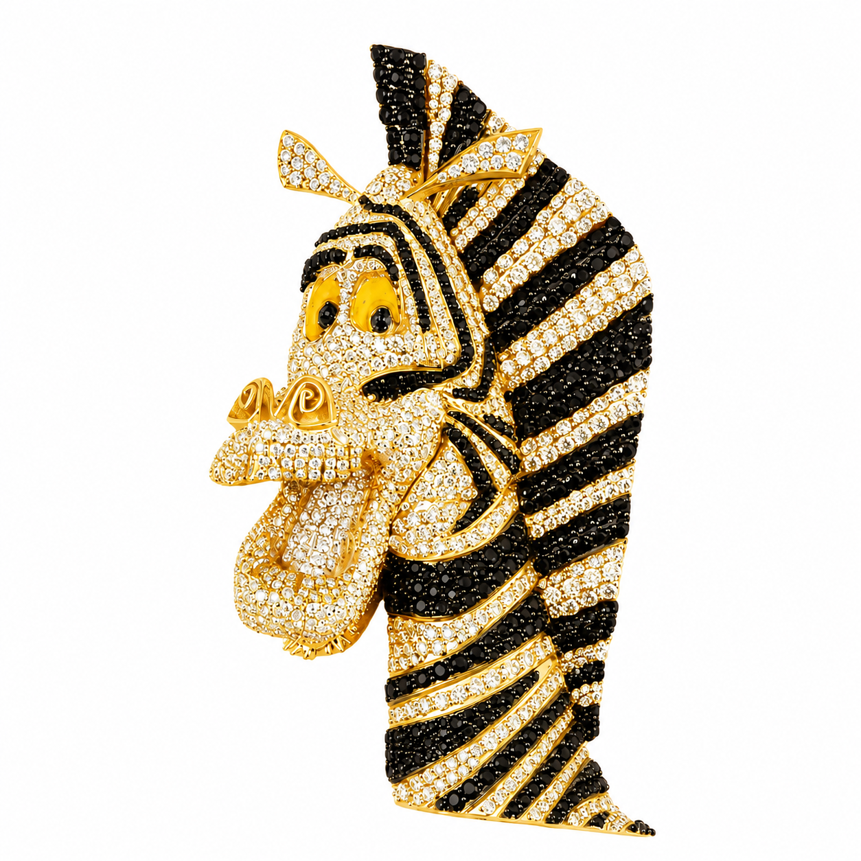 Egyptian Pharaoh Head Diamond Pendant
