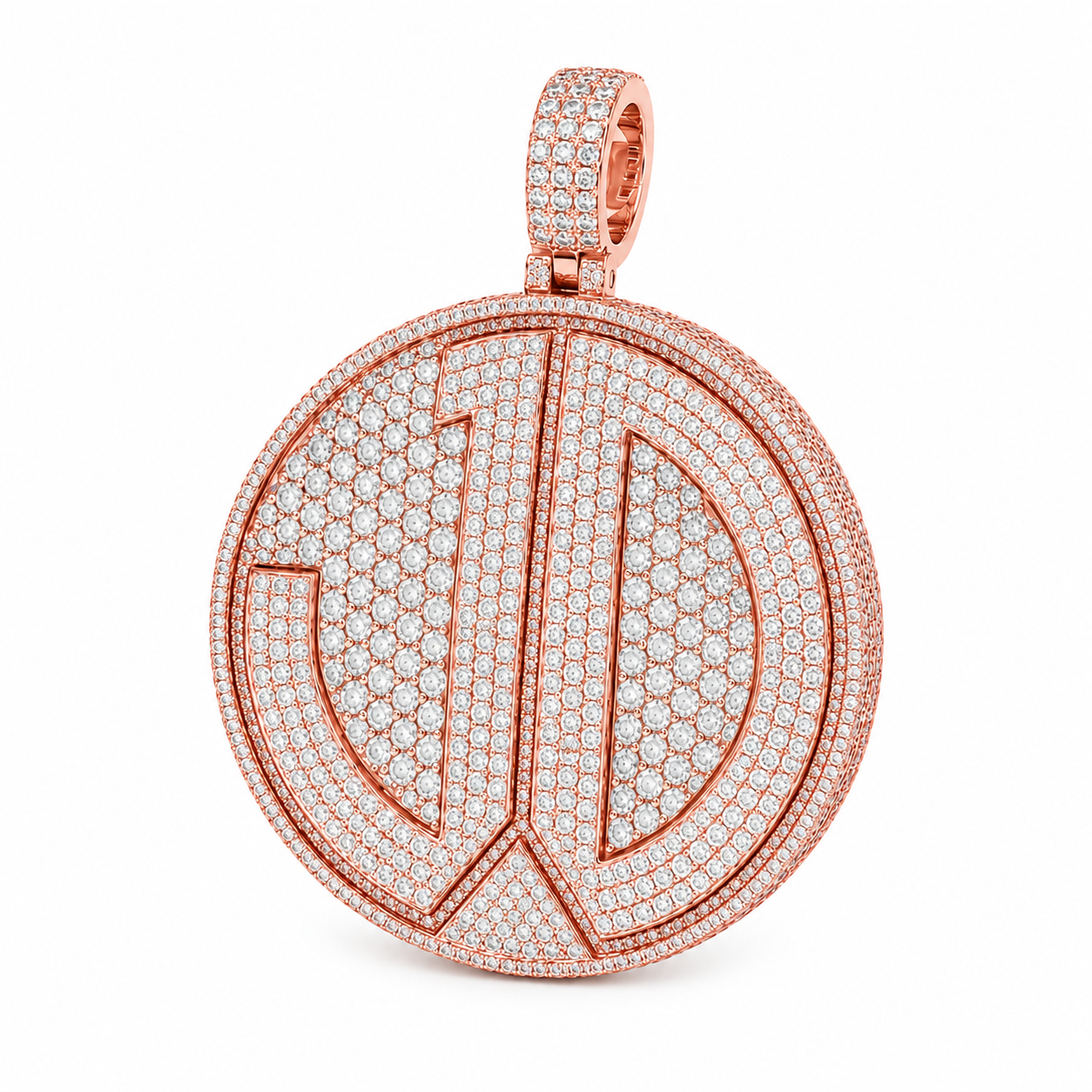 Peace Sign Custom Diamond Pendant
