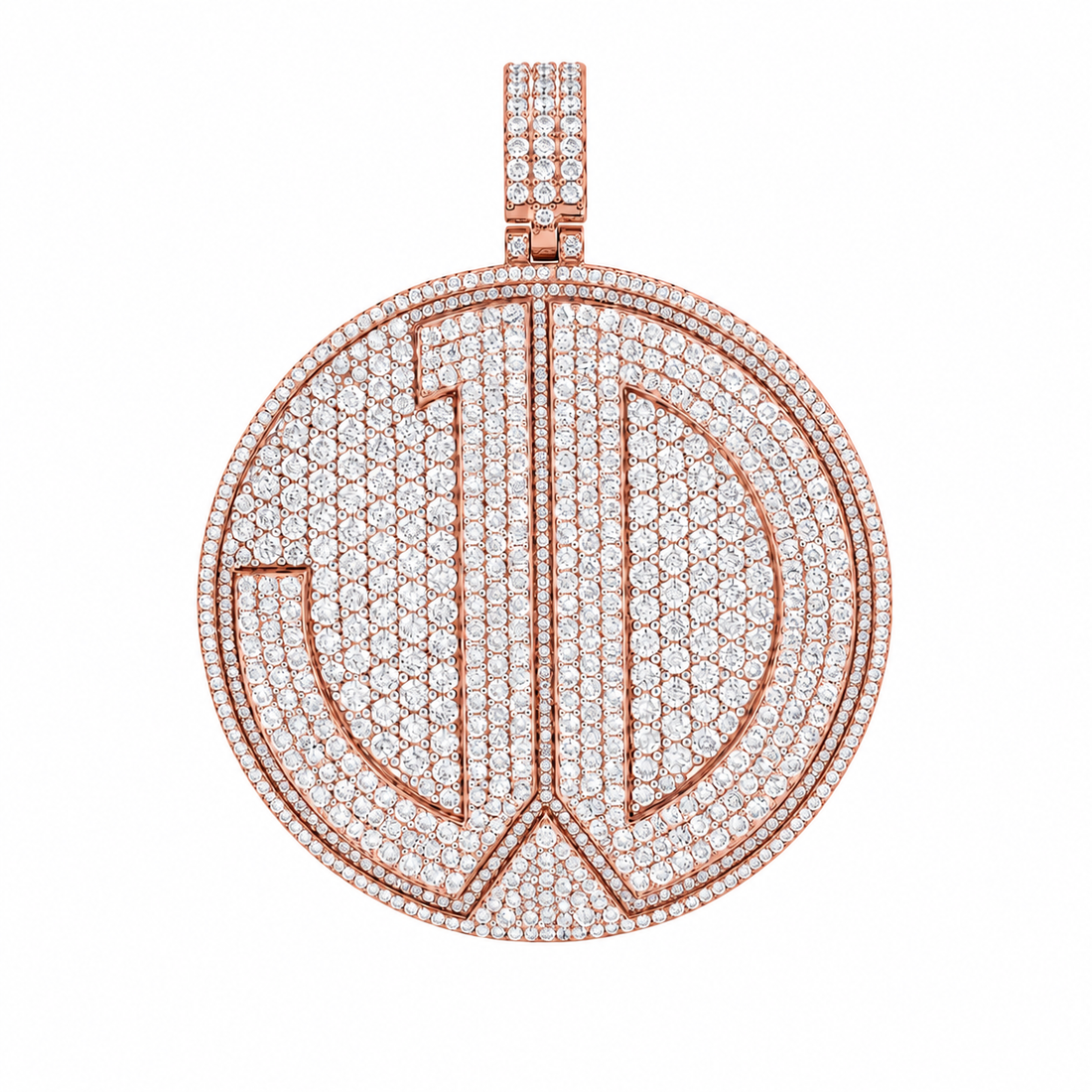 Peace Sign Custom Diamond Pendant