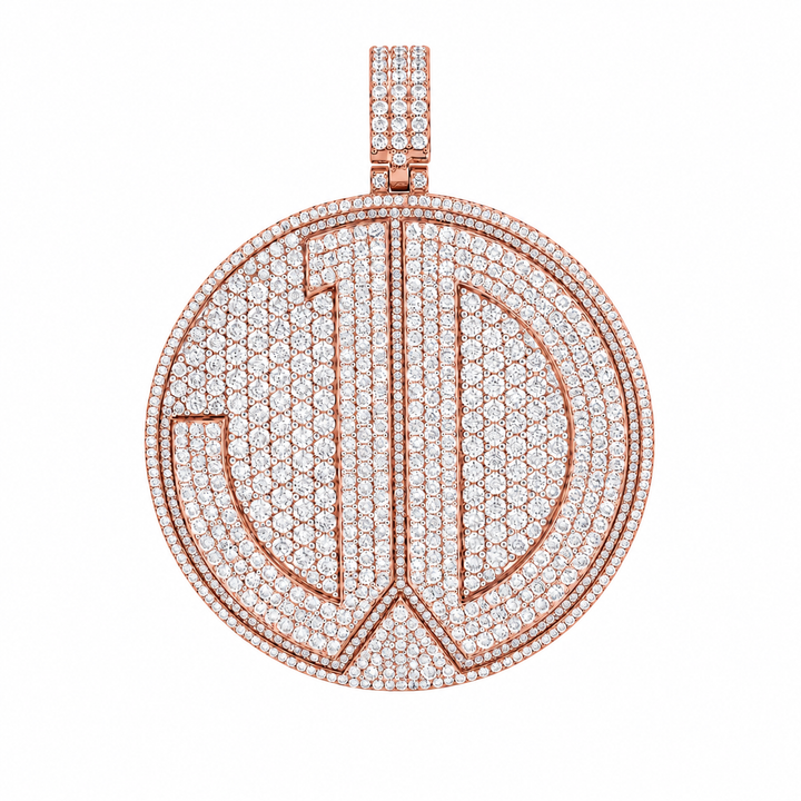 Peace Sign Custom Diamond Pendant
