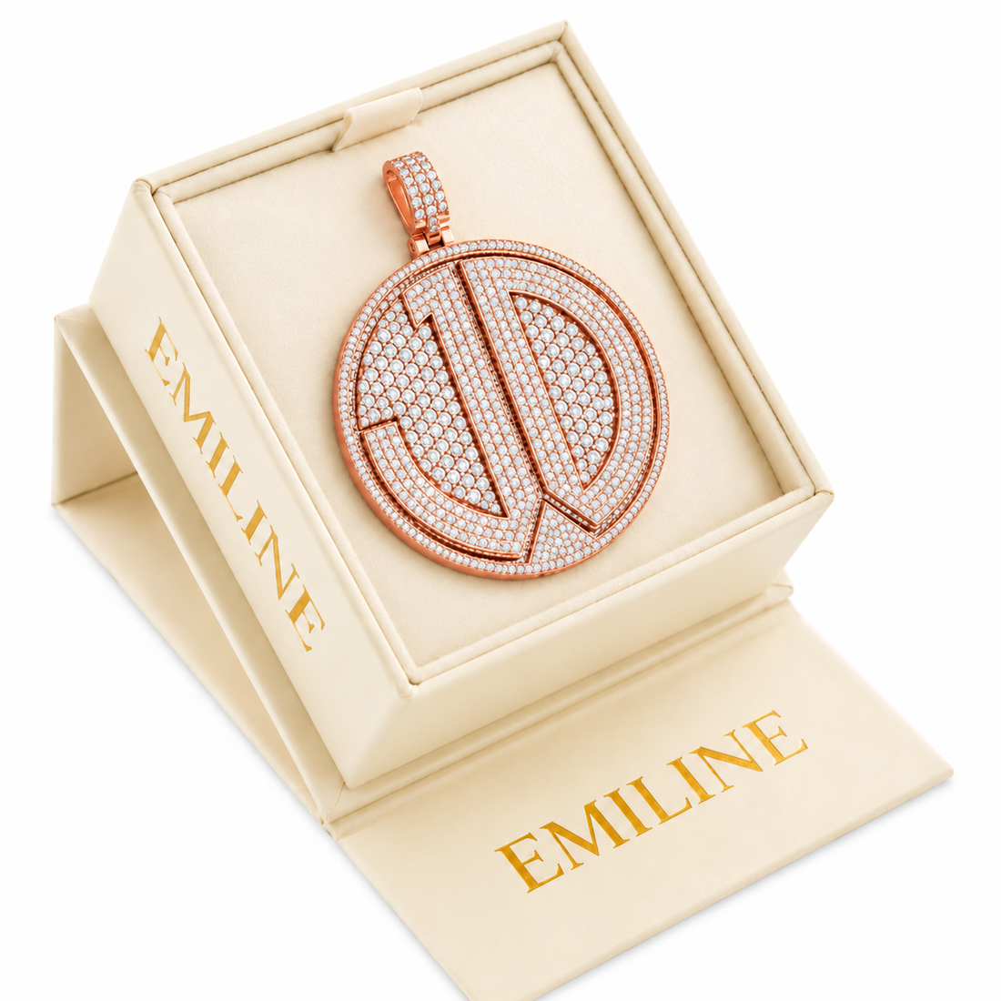 Peace Sign Custom Diamond Pendant