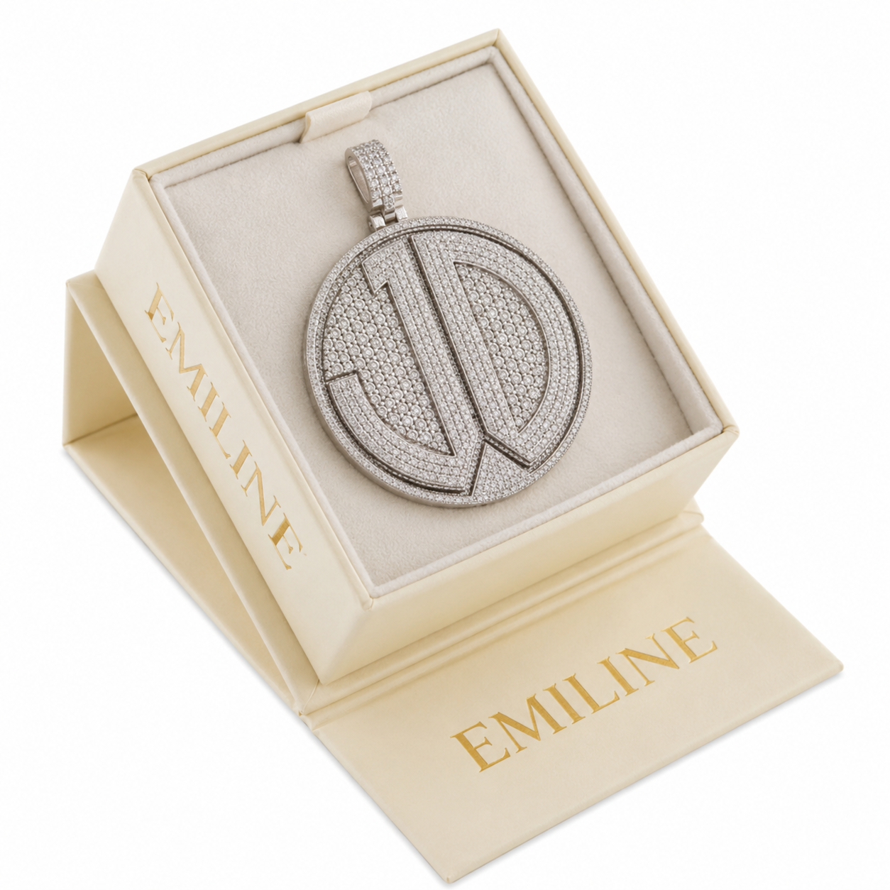 Peace Sign Custom Diamond Pendant