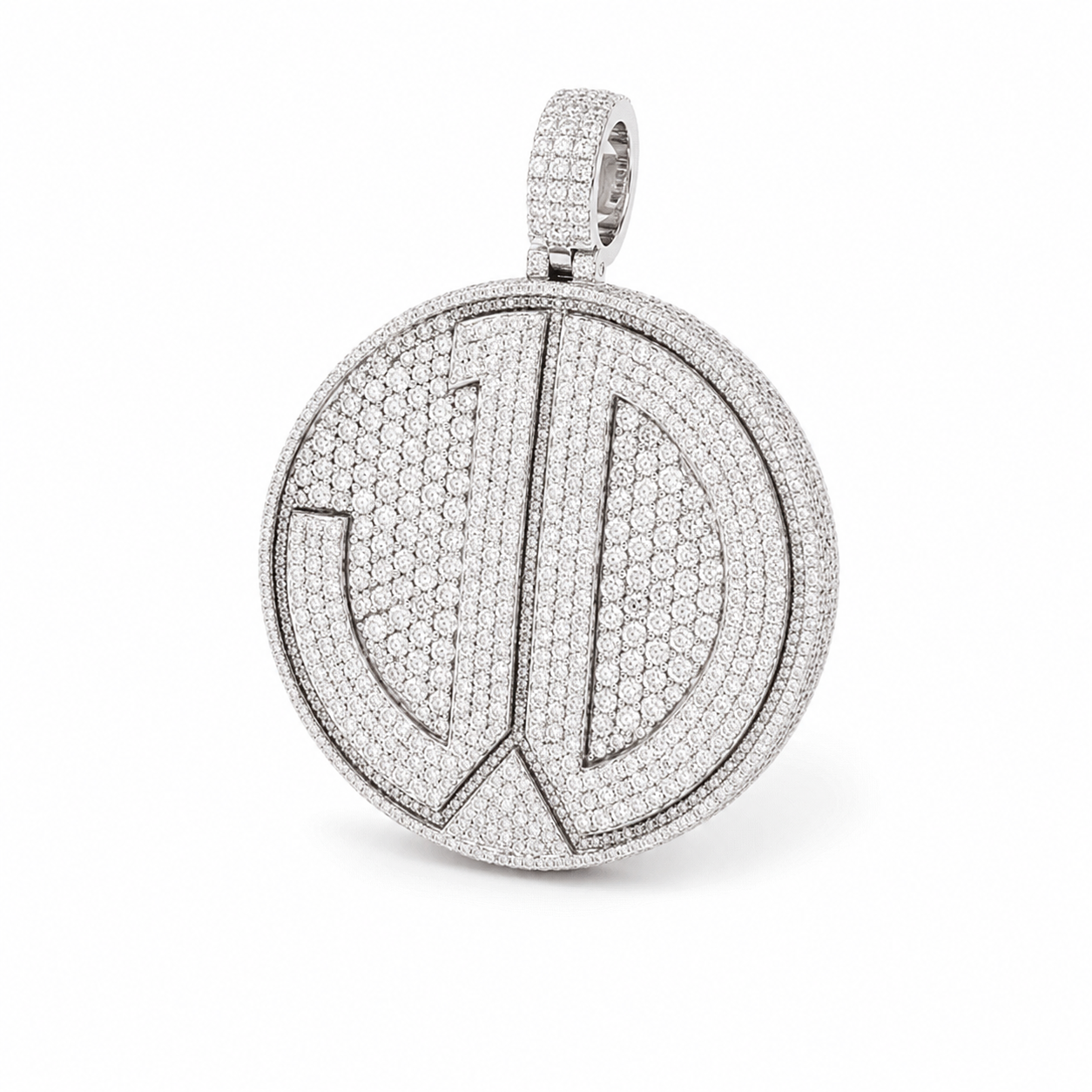 Peace Sign Custom Diamond Pendant