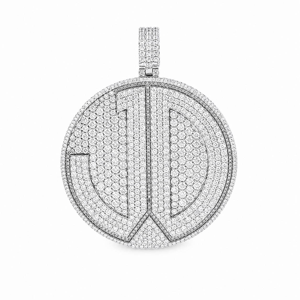 Peace Sign Custom Diamond Pendant