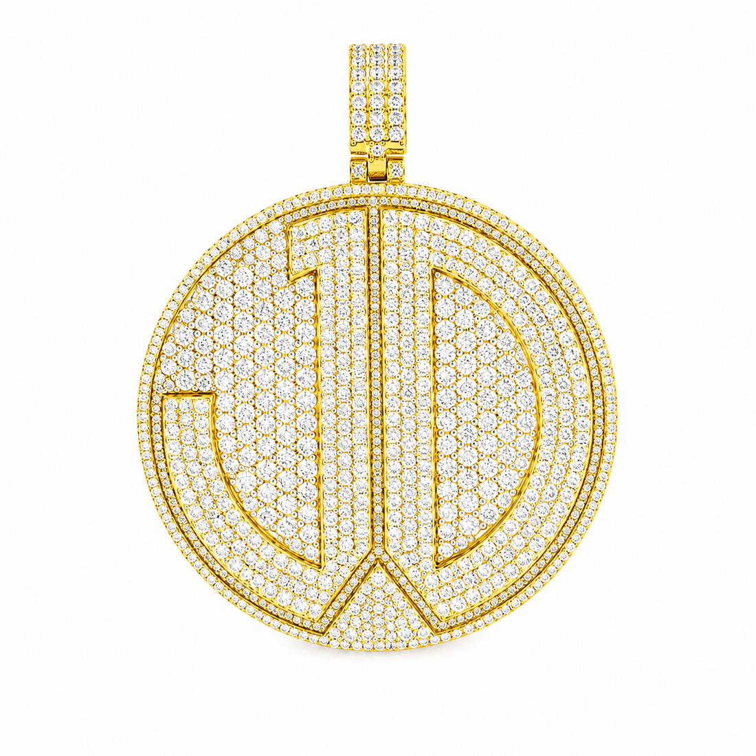 Peace Sign Custom Diamond Pendant