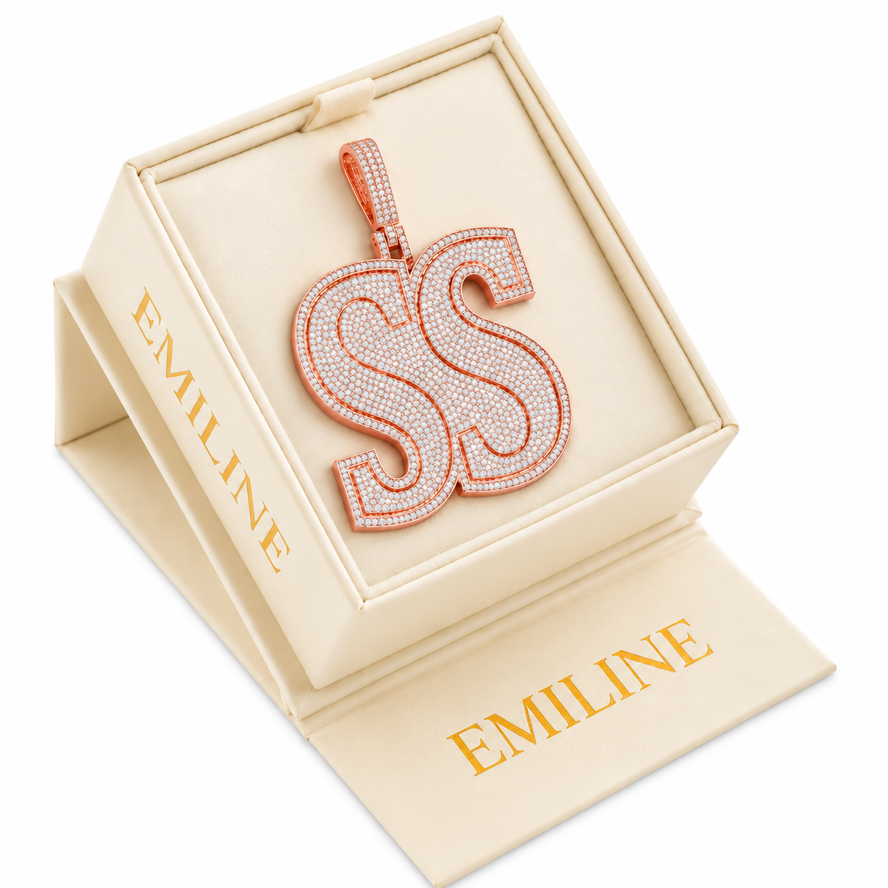 Double S Monogram Pendant
