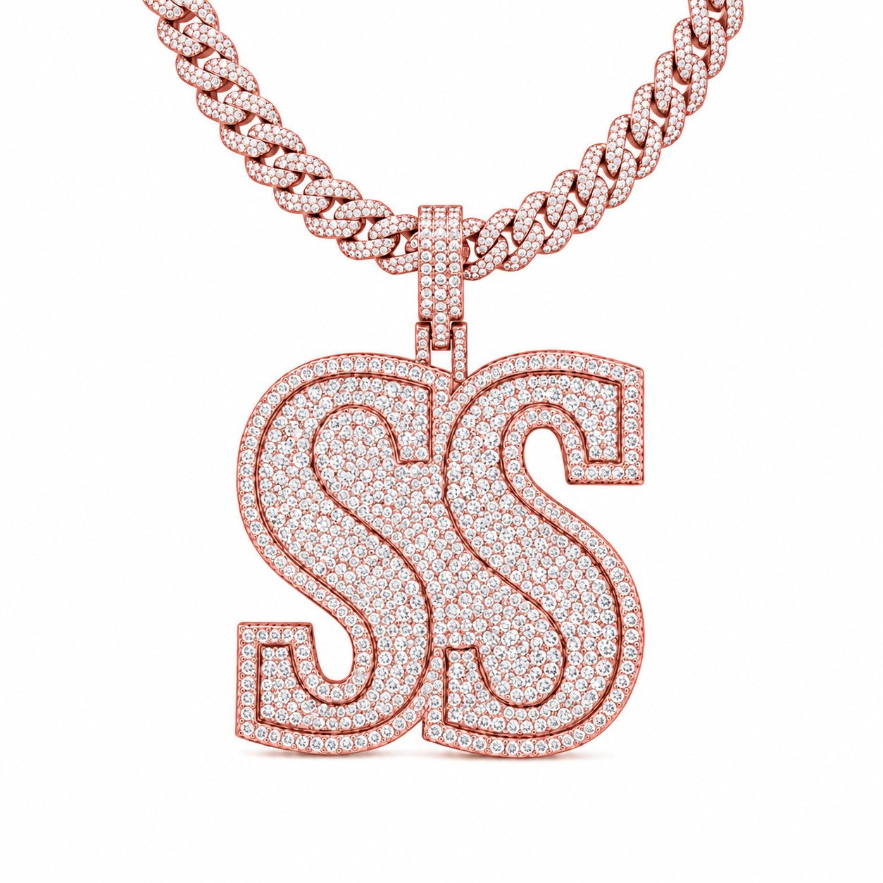 Double S Monogram Pendant