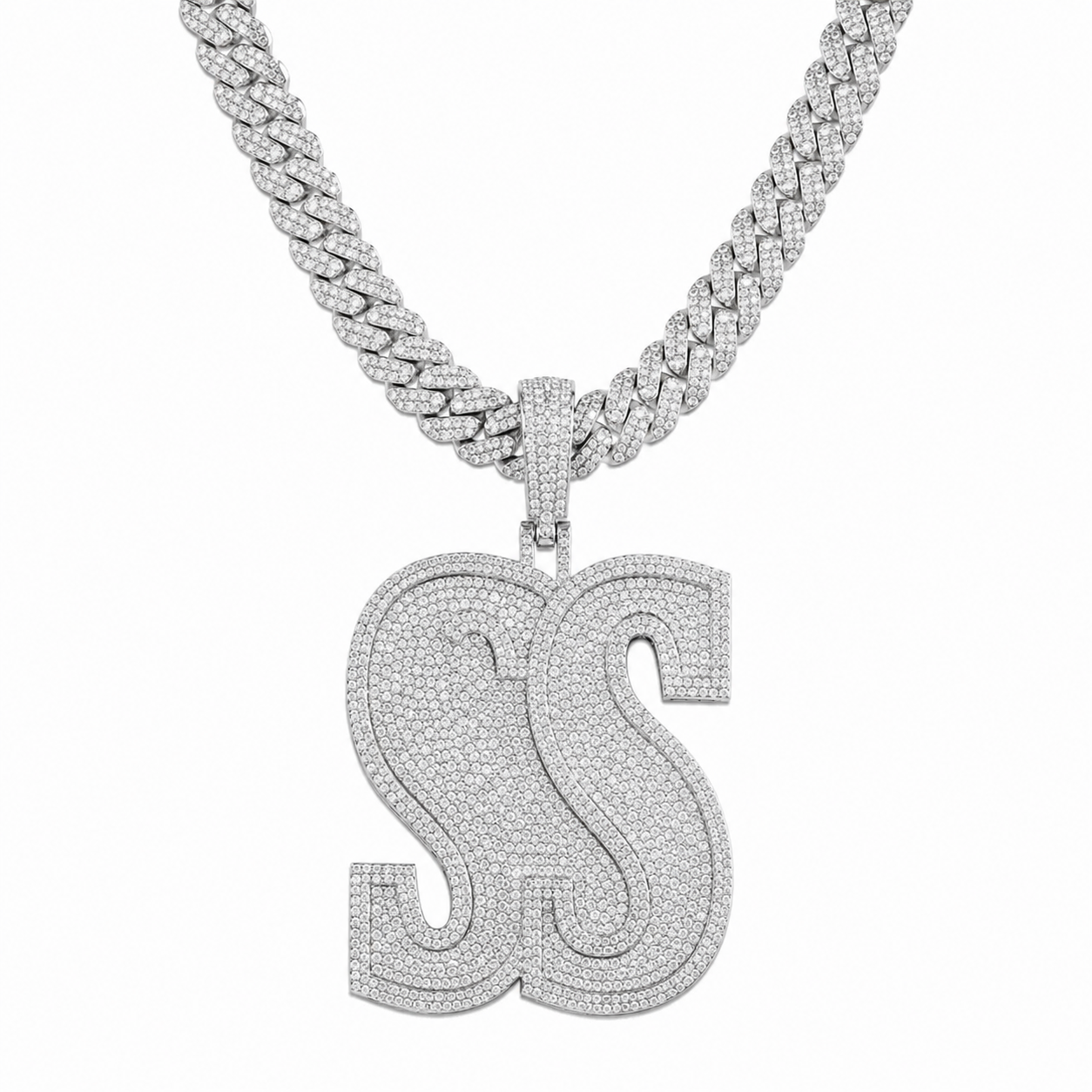 Double S Monogram Pendant