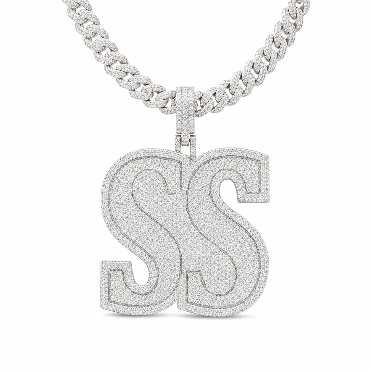 Double S Monogram Pendant