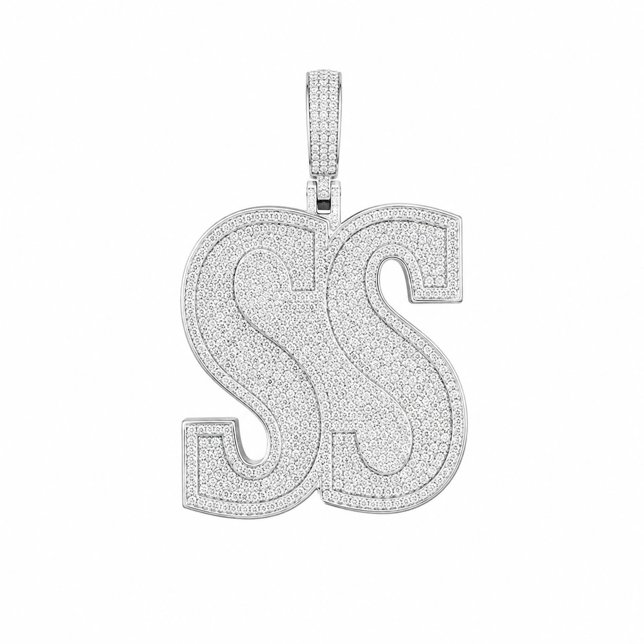 Double S Monogram Pendant