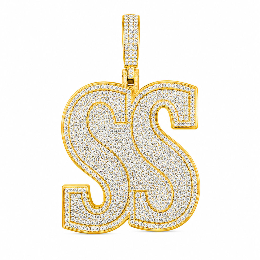 Double S Monogram Pendant