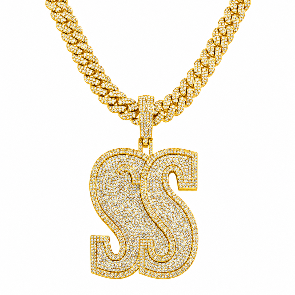 Double S Monogram Pendant