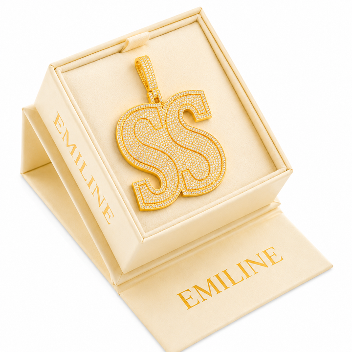 Double S Monogram Pendant
