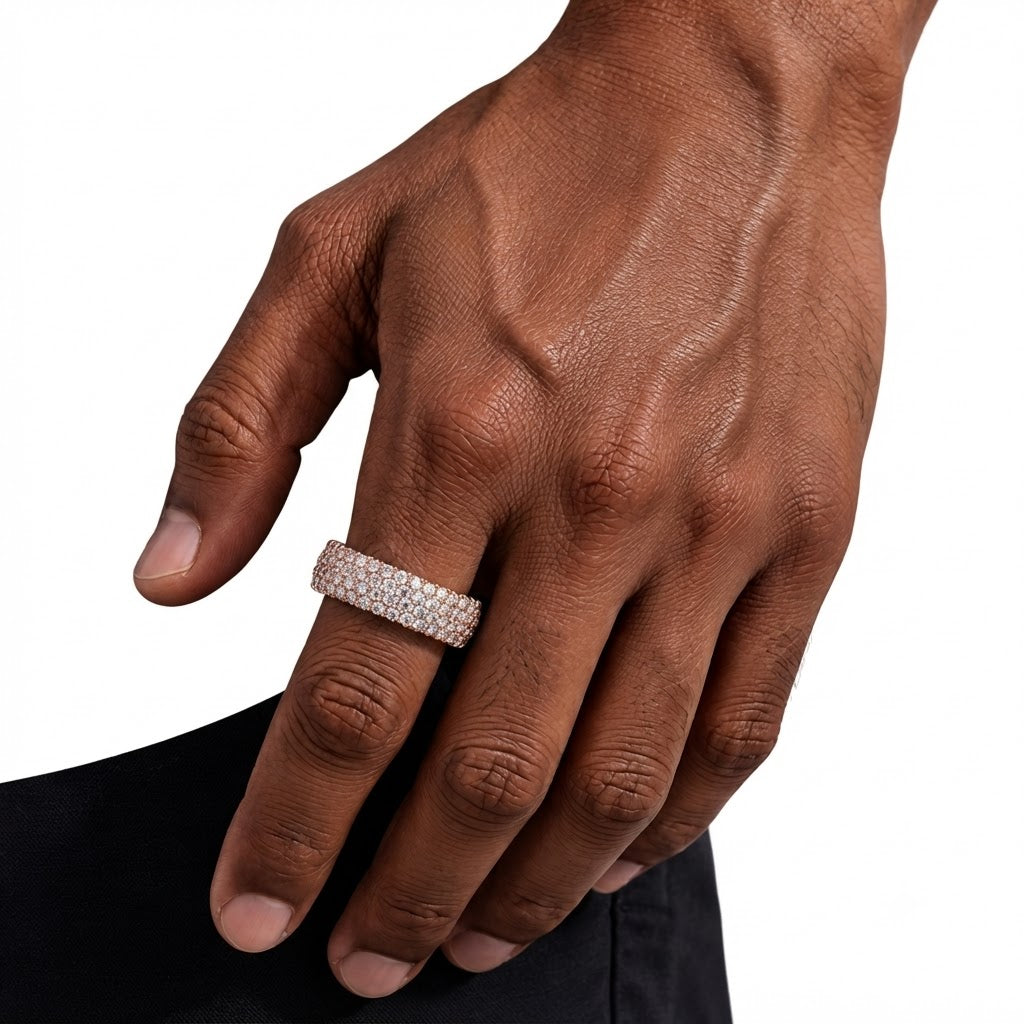 Moissanite 5-Row Band Ring