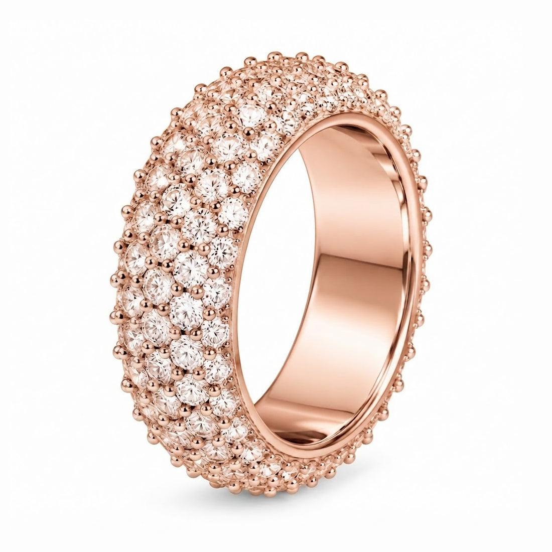 Moissanite 5-Row Band Ring