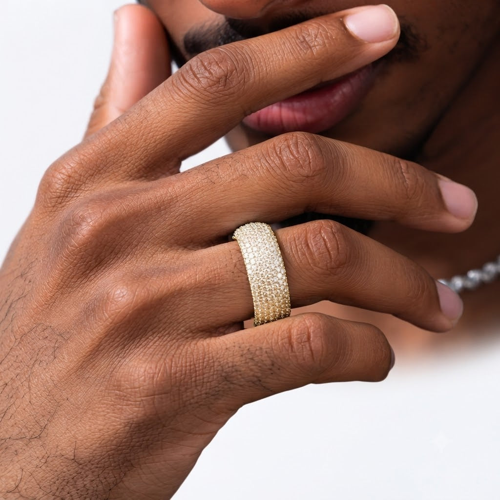 Moissanite 5-Row Band Ring