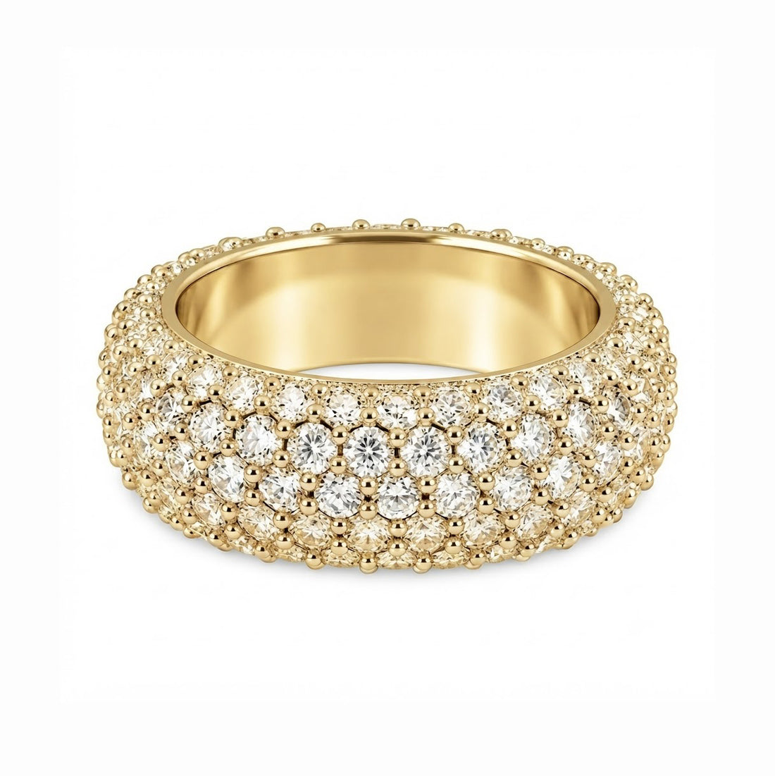Moissanite 5-Row Band Ring