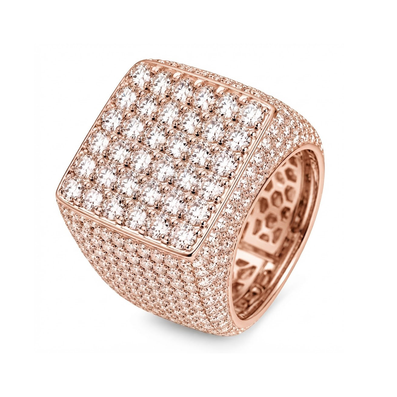 Moissanite Chunky Pinky Ring