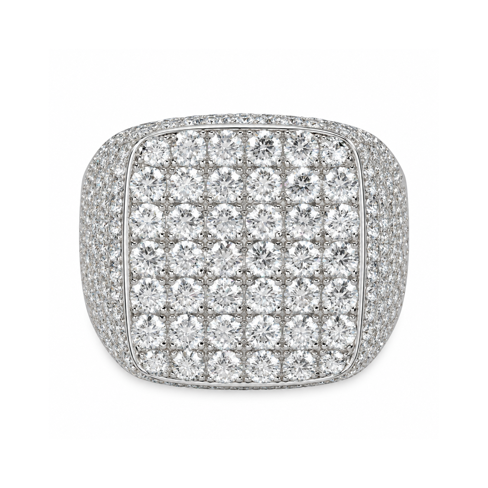 Moissanite Chunky Pinky Ring
