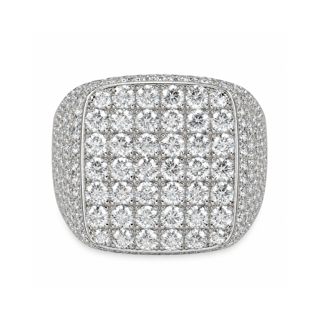 Moissanite Chunky Pinky Ring