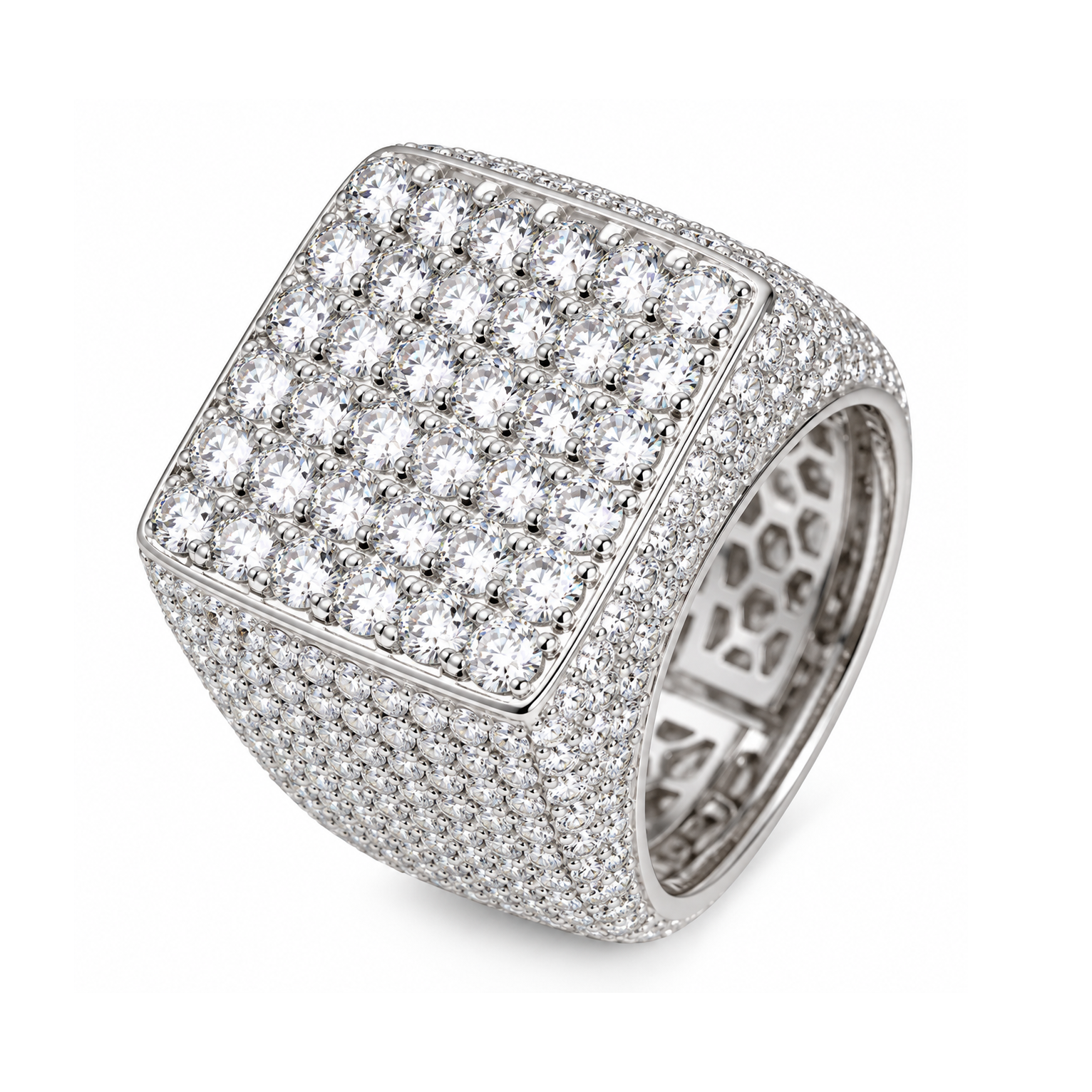 Moissanite Chunky Pinky Ring