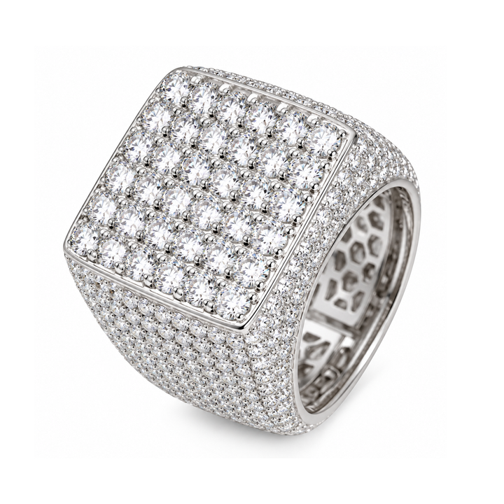 Moissanite Chunky Pinky Ring