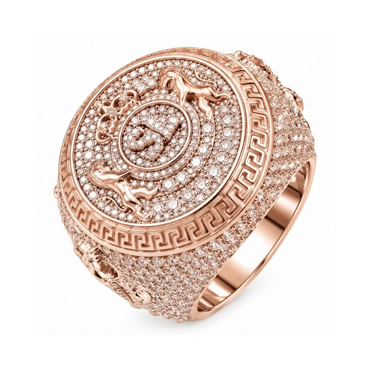 Moissanite Royal Crest Ring