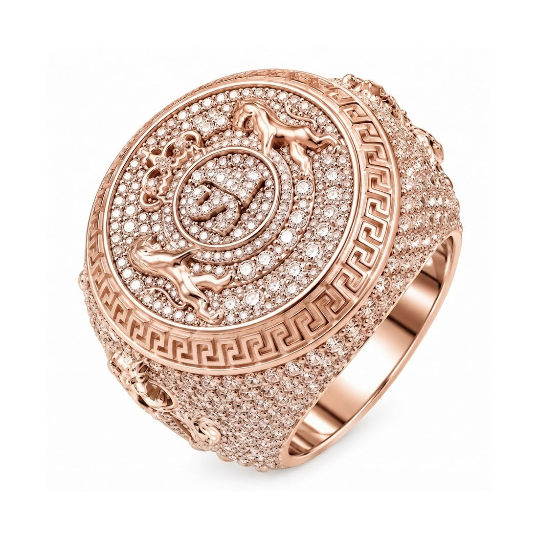 Moissanite Royal Crest Ring