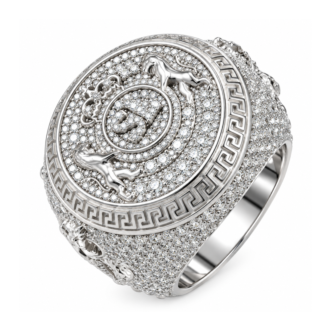 Moissanite Royal Crest Ring