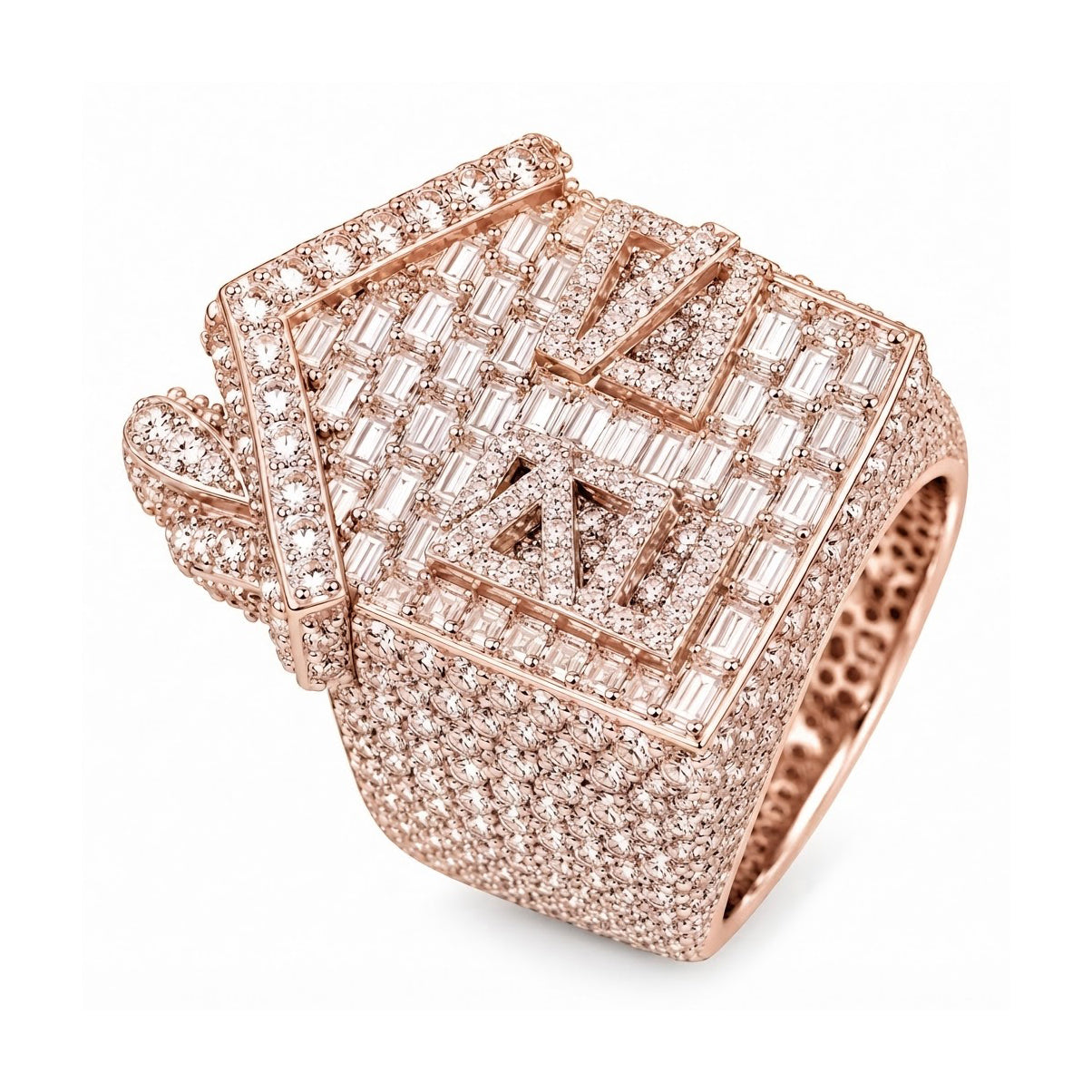 Moissanite Trap House Diamond Ring